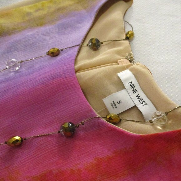 💖 NINE WEST MULTI-COLOR DRESS – SIZE S – NWT 💖 - Picture 10 of 16